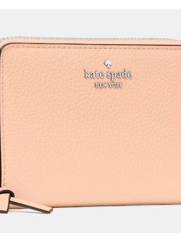 S Kate Spade Knott Medium Bifold Wallet Light Peach Leather Kn730nwt $179 Retail